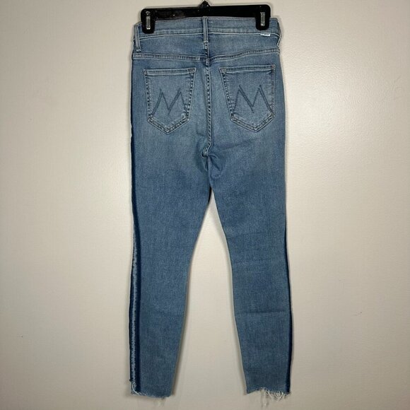 Mother Stunner Zip Ankle Step Fray in Light Kitty Racer Size 27 Raw Hem - Picture 9 of 11